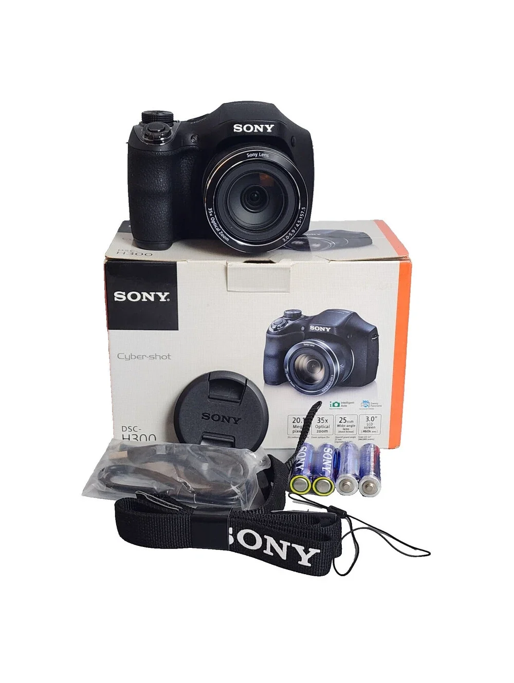 Sony Cyber-shot DSC-H300 Digital Camera 20.1 Mega-Pixels- 35x Optical Zoom -Mint